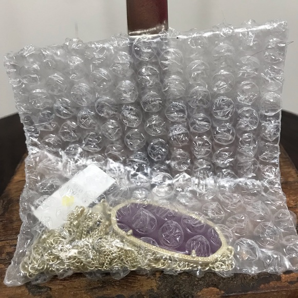 NWT Kendra Scott Gold Rayne Necklace in Purple Jade! - Picture 7 of 7